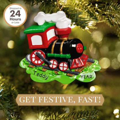 Choo Choo Train Christmas Ornament