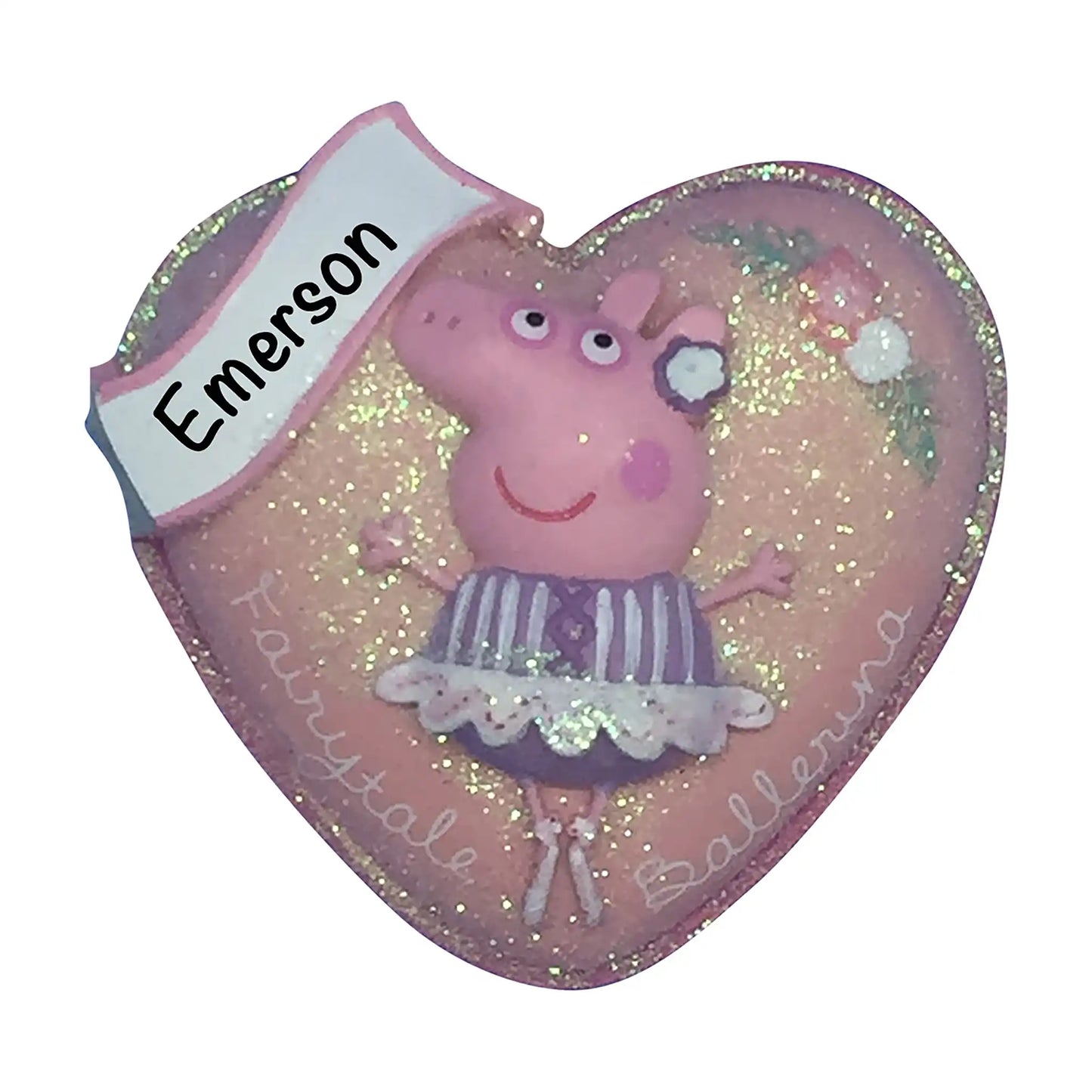 Peppa Pig Heart Christmas Ornament