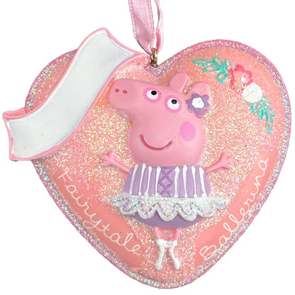 Peppa Pig Heart Personalized Ornament