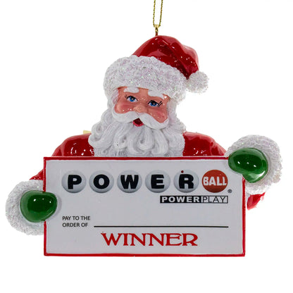 Powerball Santa Christmas Ornament