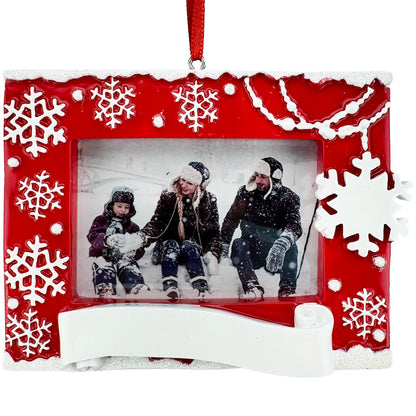 Red Photo Frame Personalized Ornament