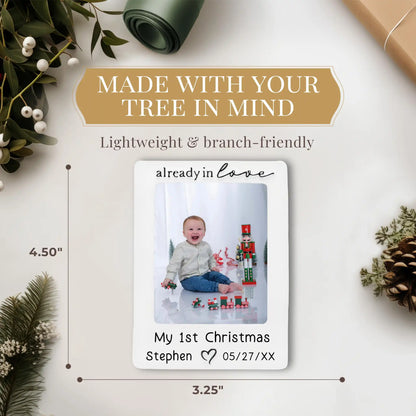 Adorno de marco de fotos para bebé 