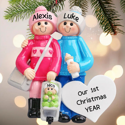 Nuestro nuevo adorno navideño familiar 