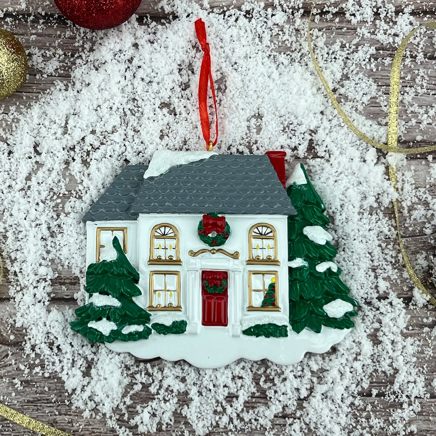 Traditional House Personalized Ornament