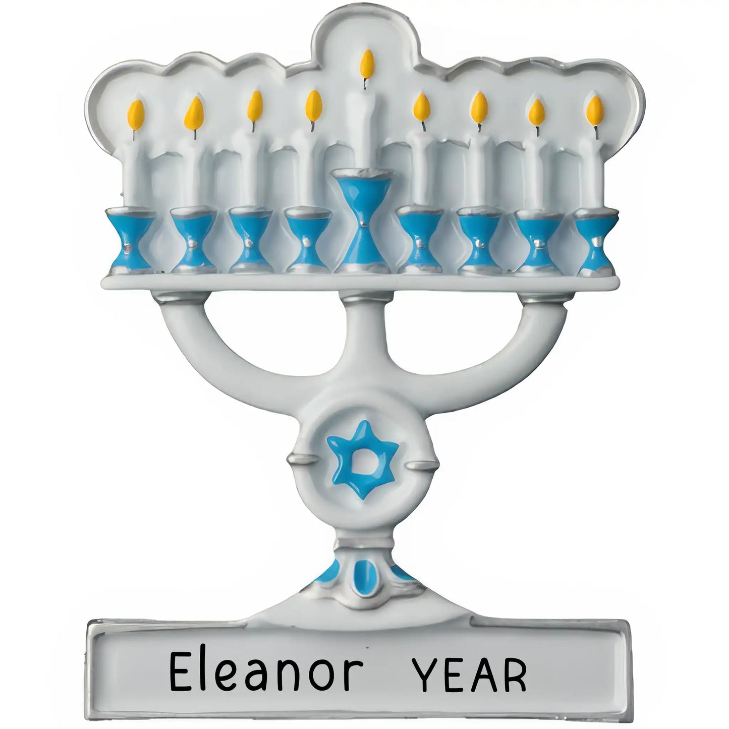 Menorah Hanukkah Christmas Ornament