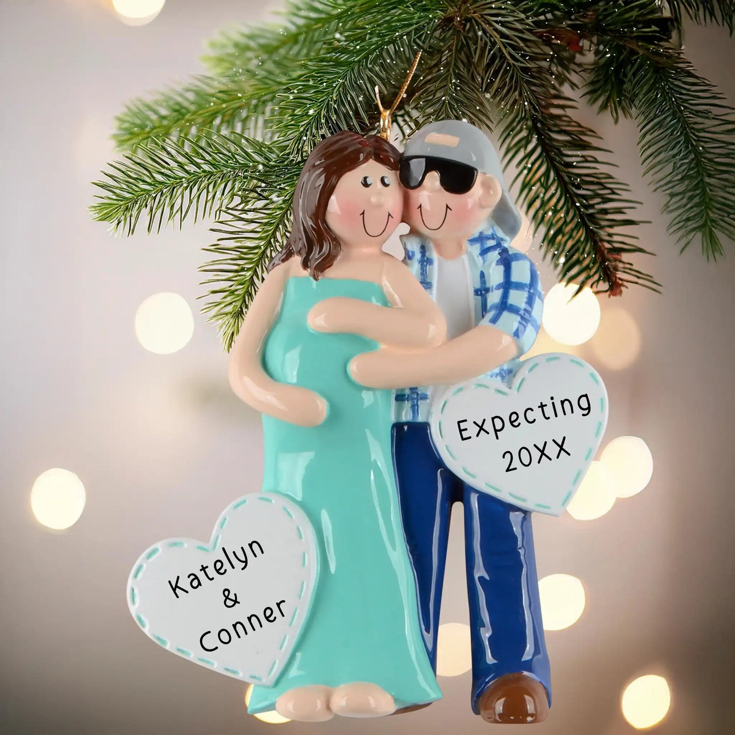 Adorno personalizado para pareja en espera