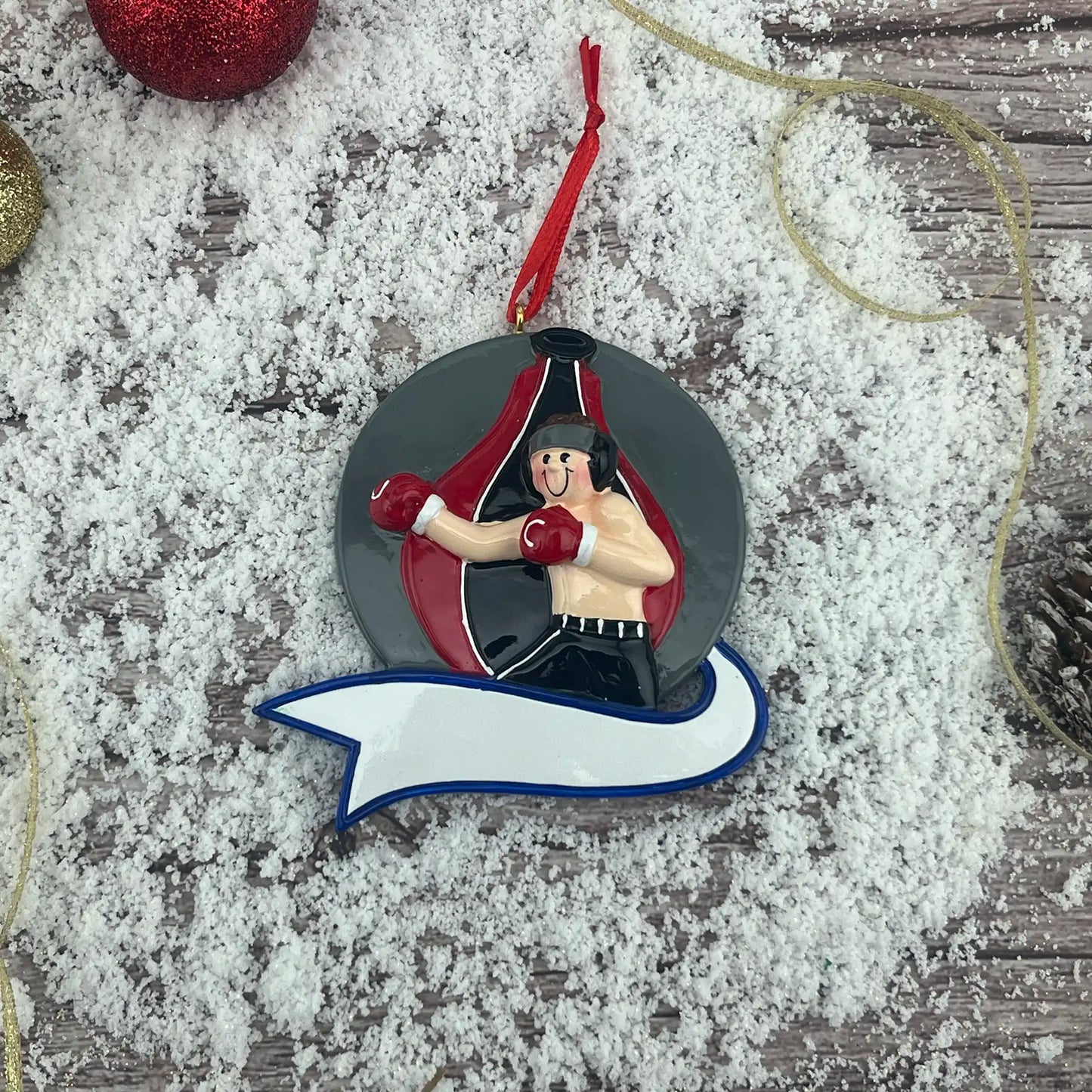 Adorno personalizado de boxeador