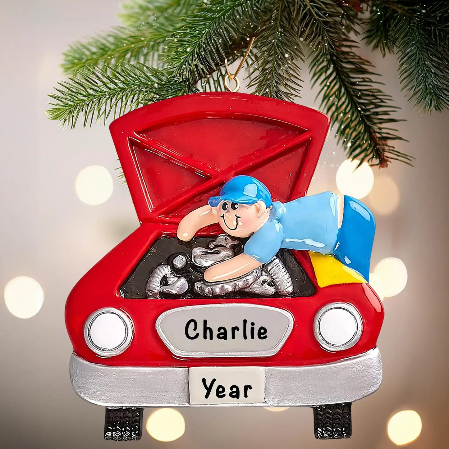 Mechanic Personalized Ornament