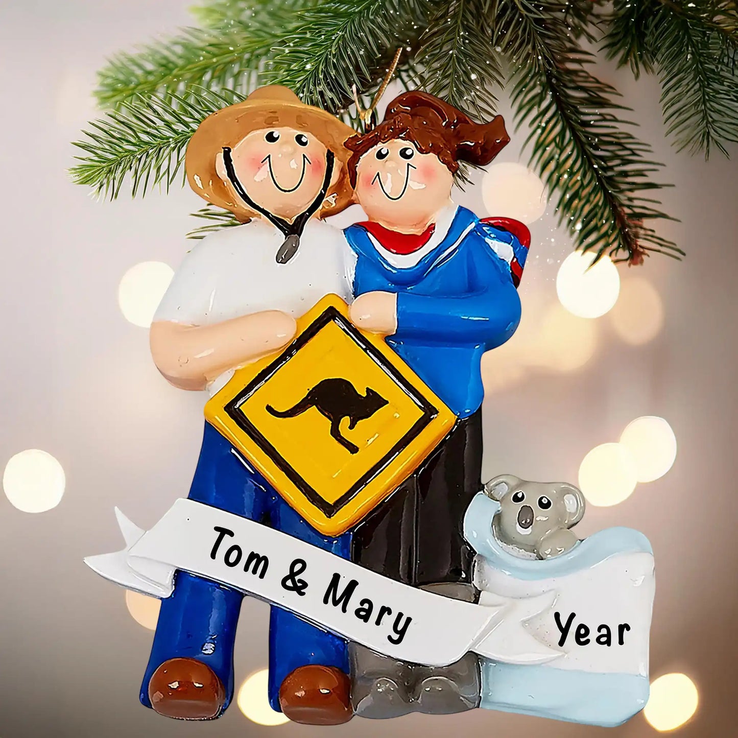 Adorno personalizado "Amor en Australia"