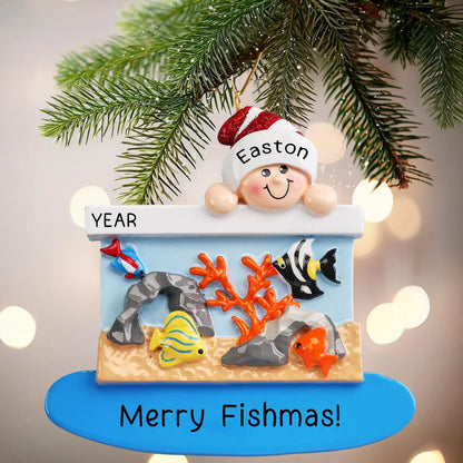 fish tank christmas accessories Fish Aquarium Personalized Ornament