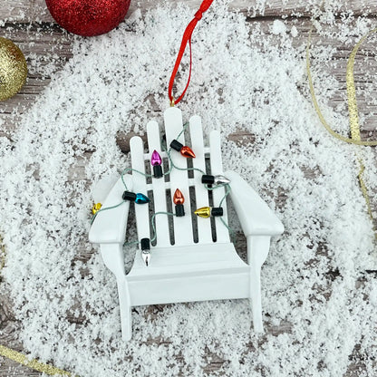 Adirondack White Christmas Ornament