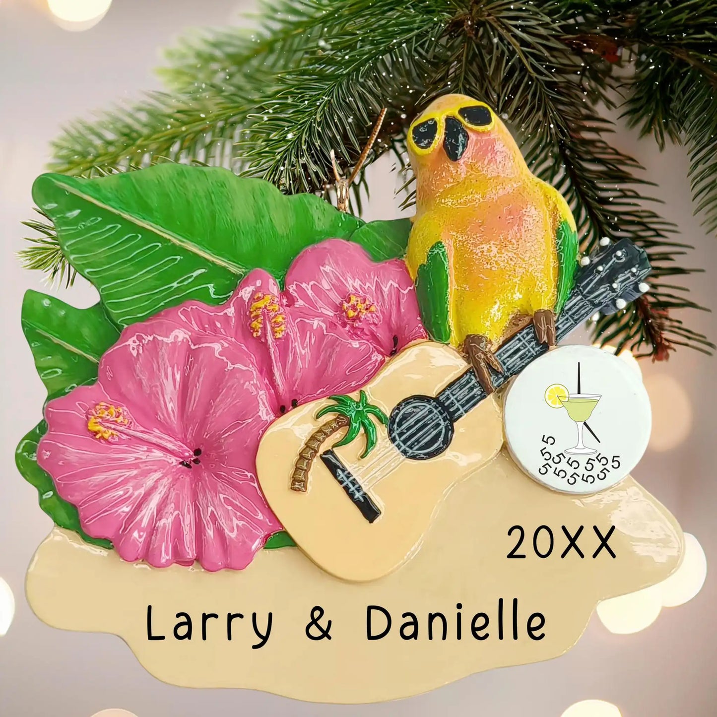 Adorno personalizado de Jimmy Buffet "5 O'Clock Somewhere"