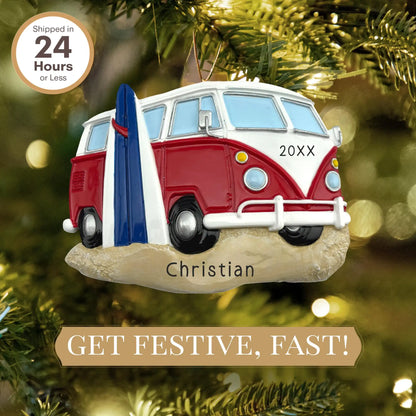 Adorno personalizado de furgoneta camper estilo VW