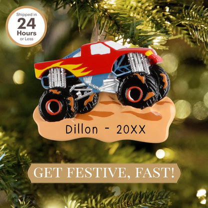 Adorno personalizado de Monster Truck Muddin