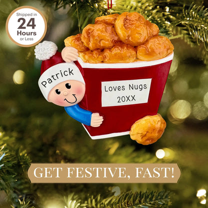 Adorno personalizado de nuggets de pollo