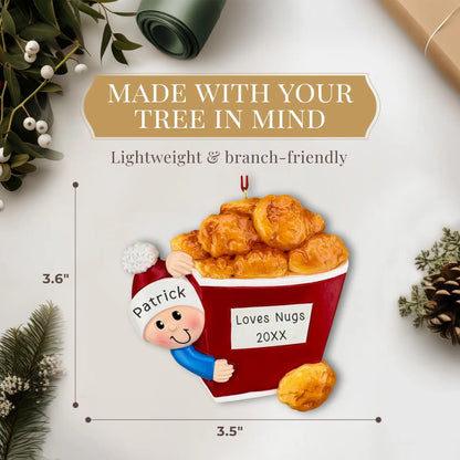 Adorno personalizado de nuggets de pollo