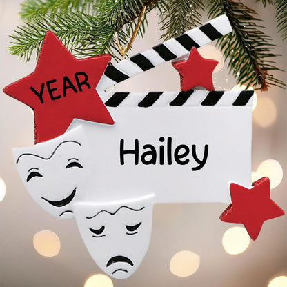 Drama Star Personalized Ornament