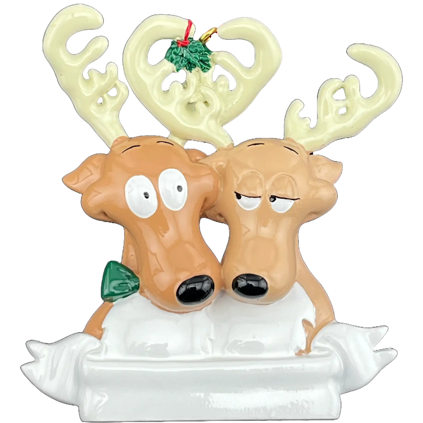 Reindeer Couple Christmas Ornament