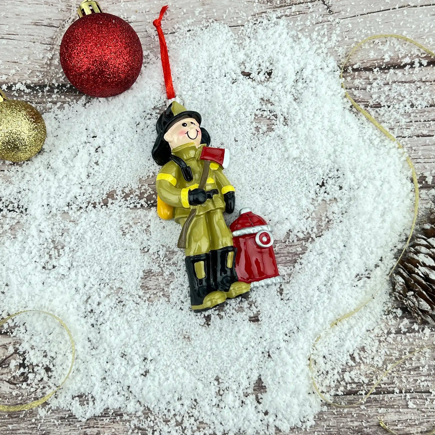 Adorno personalizado de bombero 