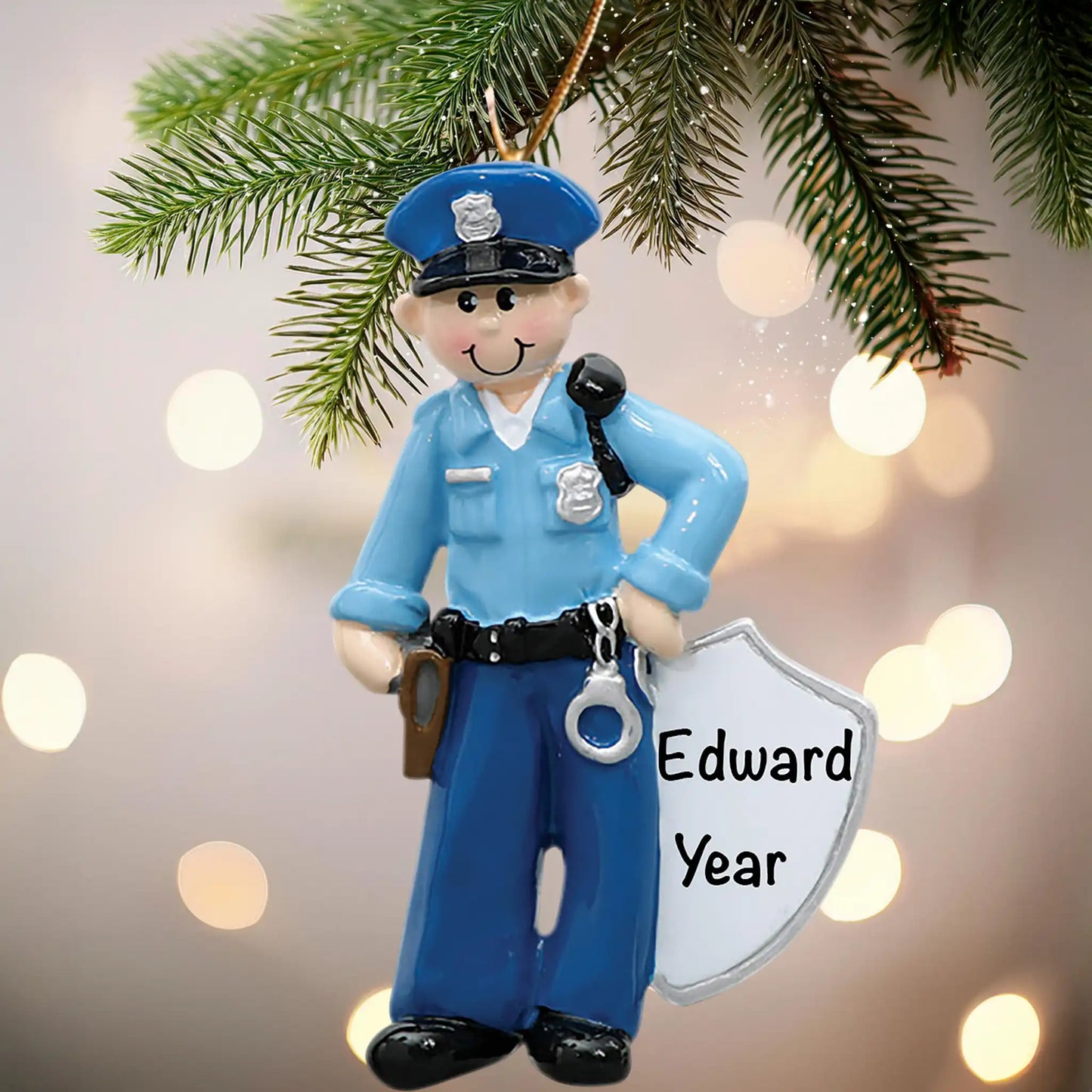 Adorno personalizado de policía 