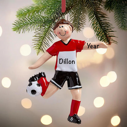 Soccer Guy Christmas Ornament
