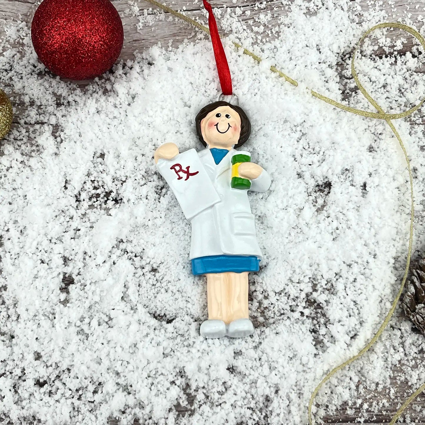 Pharmacist Woman Personalized Ornament