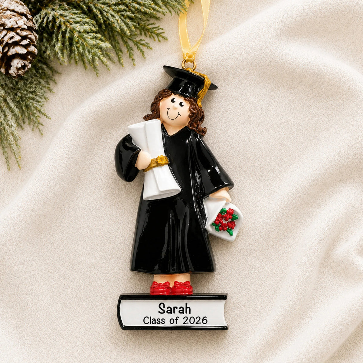 Graduation Girl Personalized Christmas Ornament
