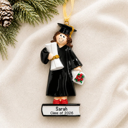 Graduation Girl Personalized Christmas Ornament