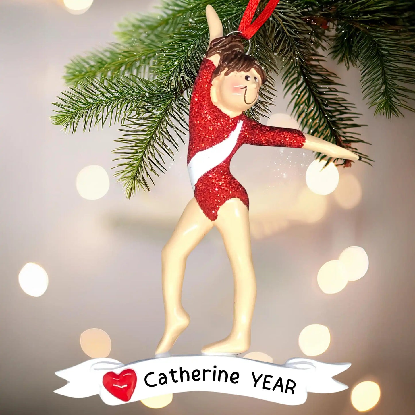 Gymnastics Girl Personalized Ornament