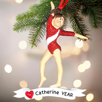 Gymnastics Girl Personalized Ornament