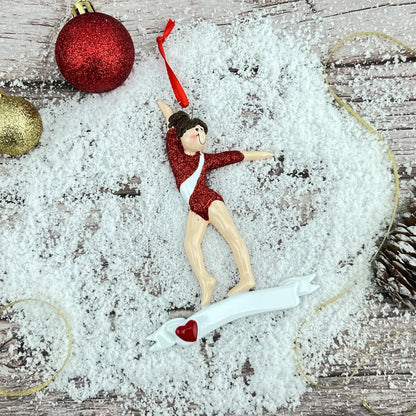 Gymnastics Girl Personalized Ornament