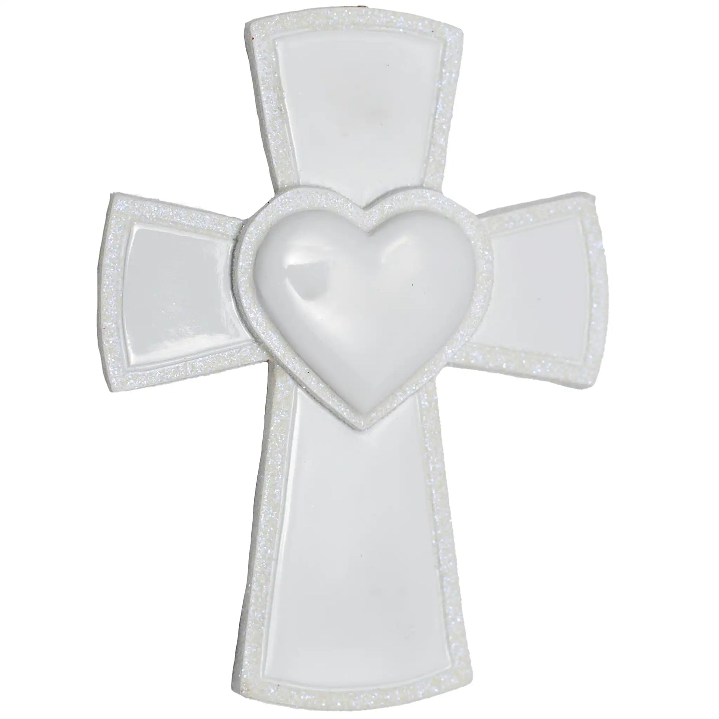 White Cross Personalized Ornament