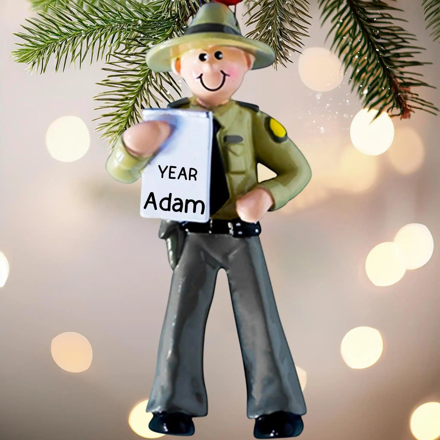 Adorno personalizado de policía estatal