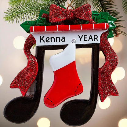 Music Note Christmas Ornament