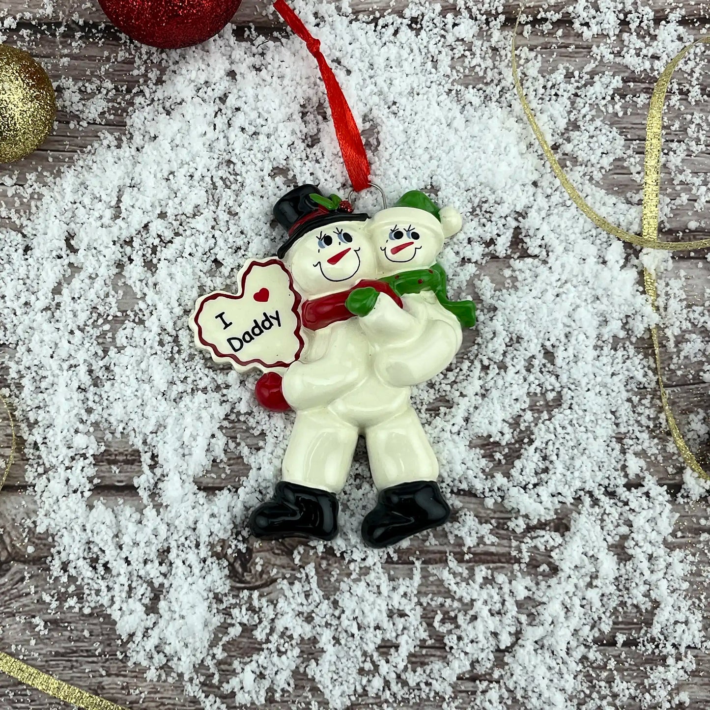 I Love Daddy Personalized Ornament - 1 Child