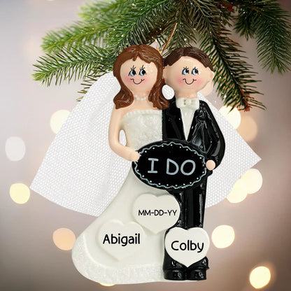 Adorno navideño "Me caso" 