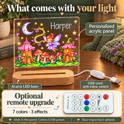 Personalized Fairy Garden Night Light