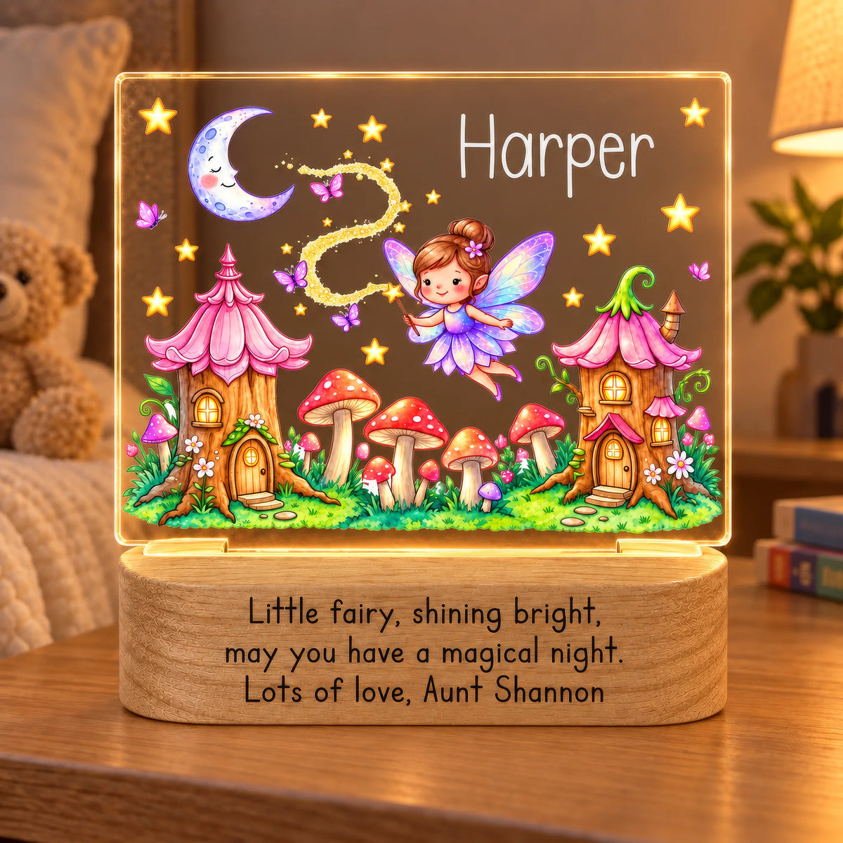 Personalized Fairy Garden Night Light