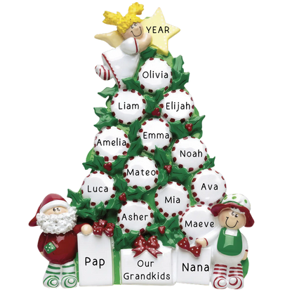 Peppermint Tree Table Top Christmas Ornament