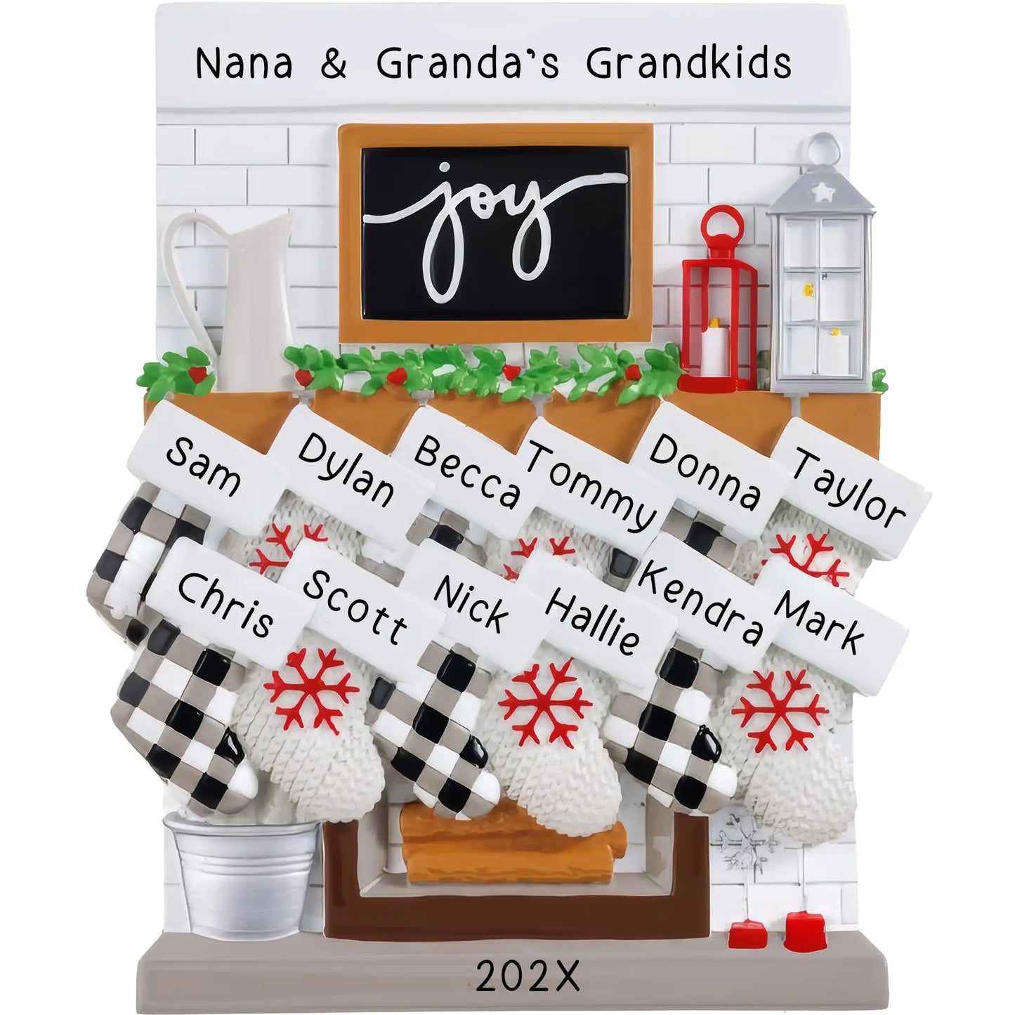 Repisa de chimenea Media Familia de 12 Tablero de mesa 