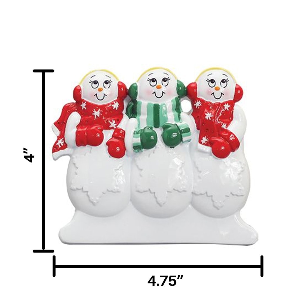 TT305-3 Snow Family of 3 Table Top