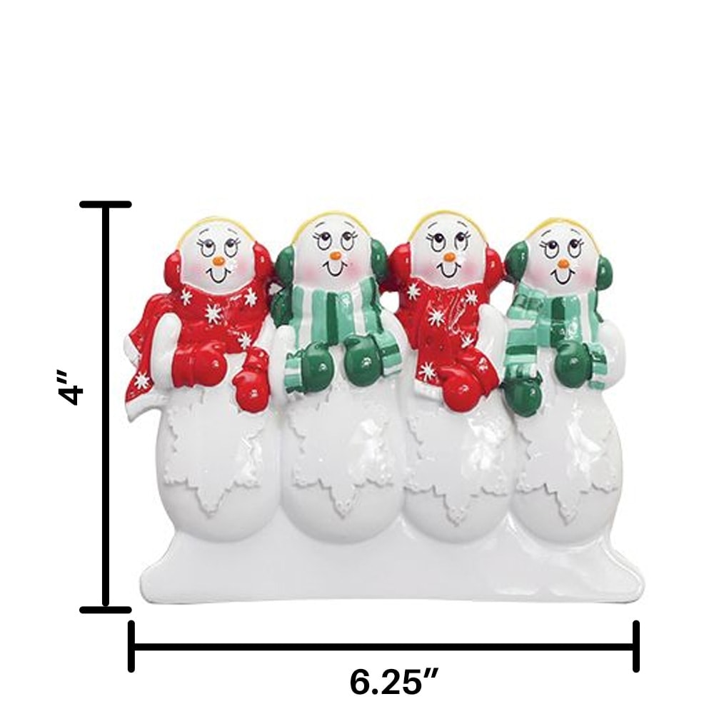 TT305-4 Snow Family of 4 Table Top