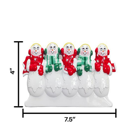 TT305-5 Snow Family of 5 Table Top