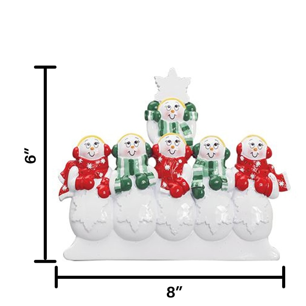 TT305-6 Snow Family of 6 Table Top