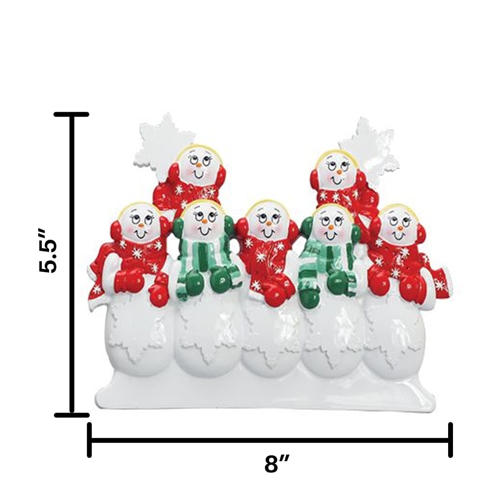 TT305-7 Snow Family of 7 Table Top