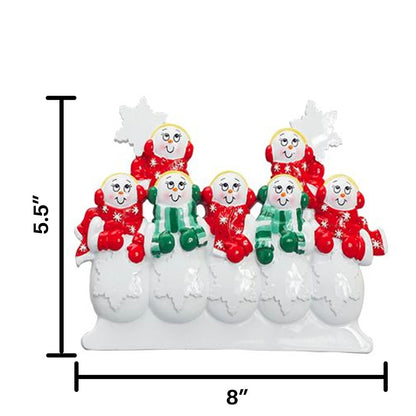 TT305-7 Snow Family of 7 Table Top