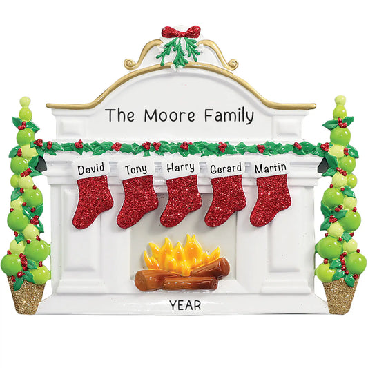 Mantle Table Top Family of 5 Christmas Decoration