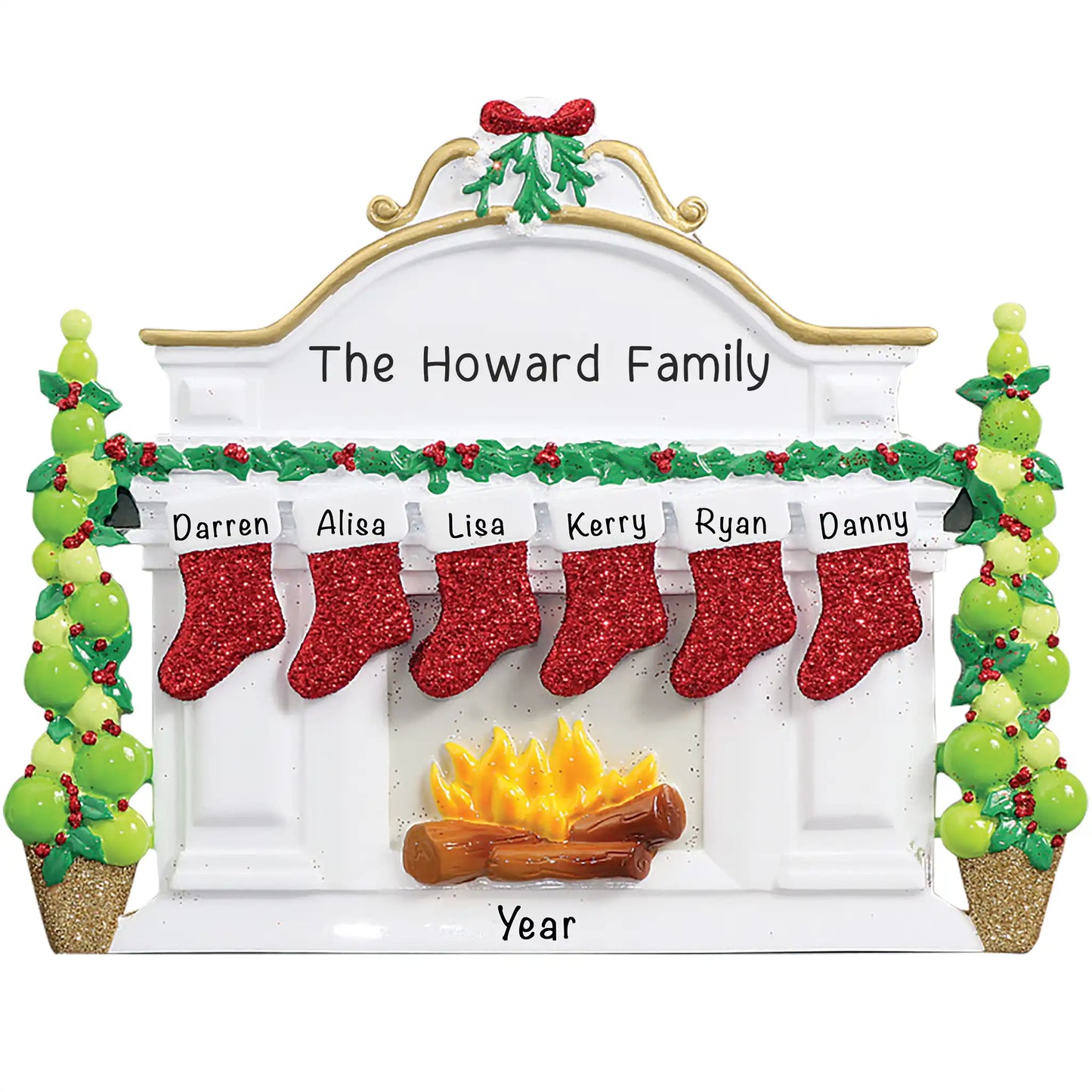 Mantle Table Top Family of 6 Christmas Decoration