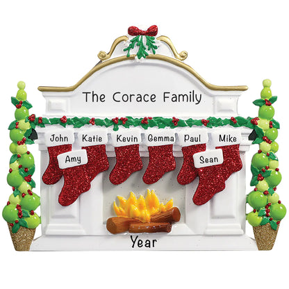 Mantle Table Top Family of 8 Christmas Decoration