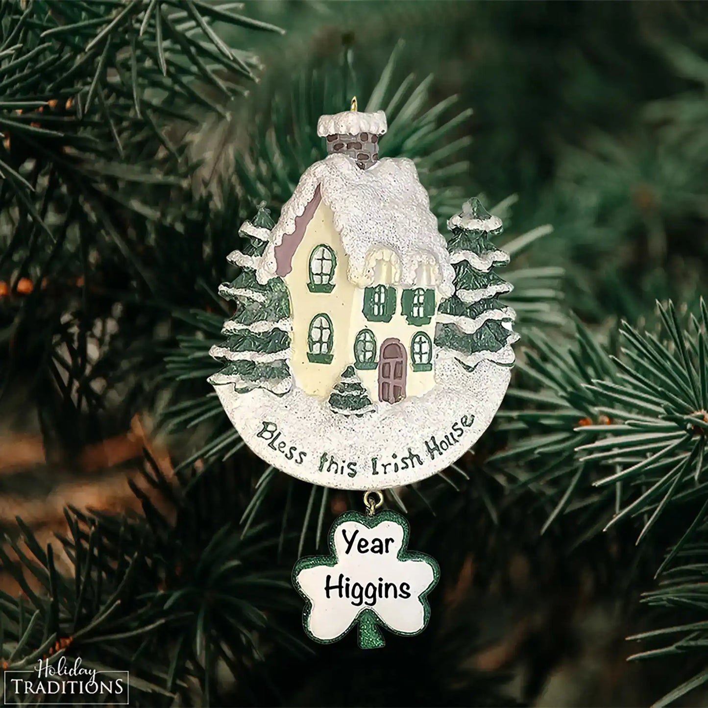 Adorno personalizado "Bendice esta casa irlandesa"